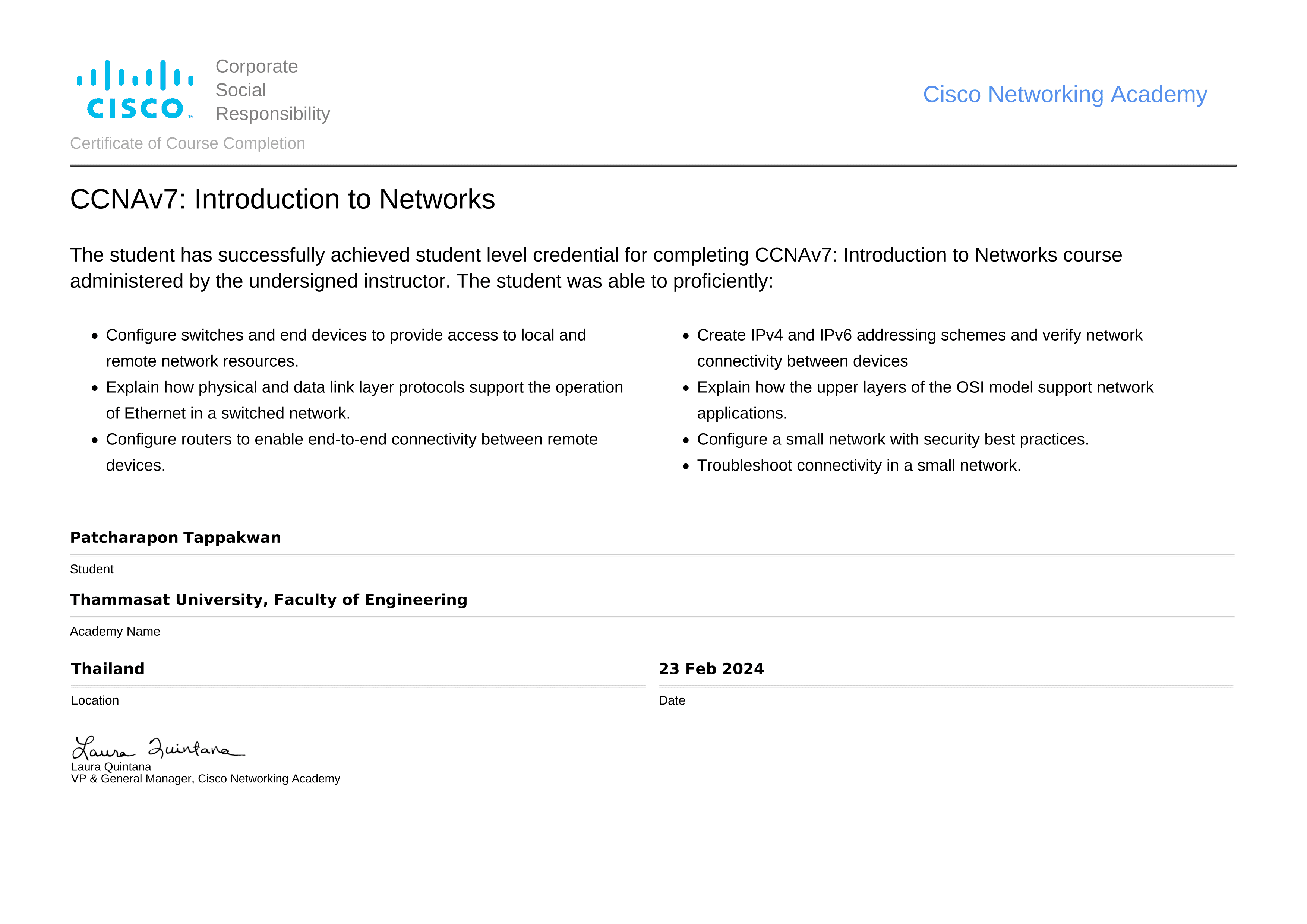 CCNA - Introduction to Networks