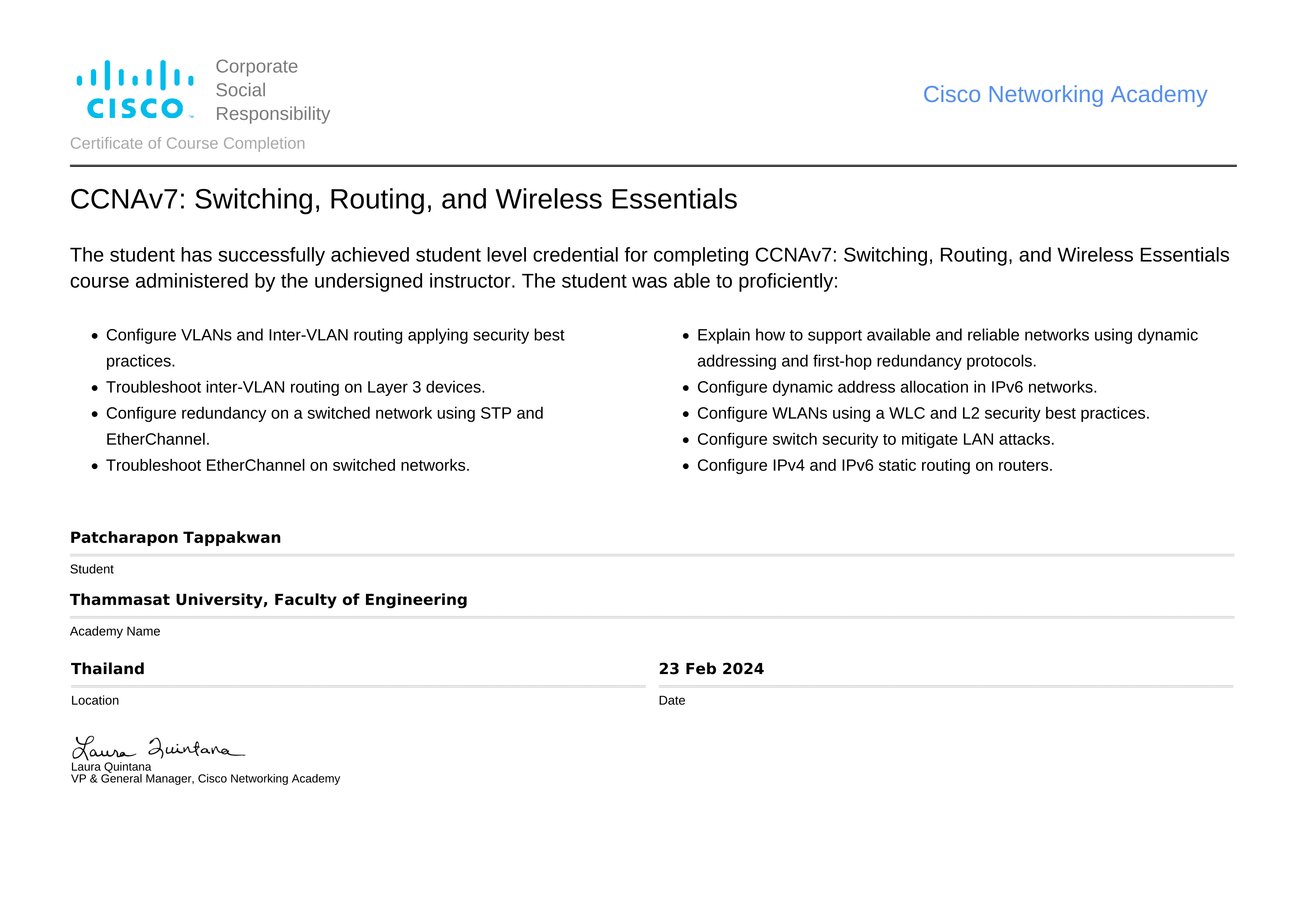 CCNA - Switching, Routing, and Wireless Essentials